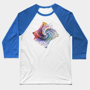 Avante-Garde Jazz Design Baseball T-Shirt